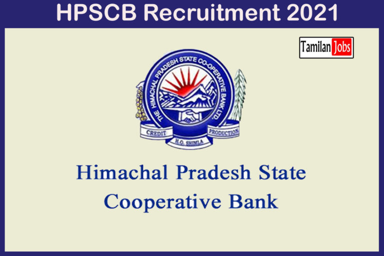 HPSCB Recruitment 2021