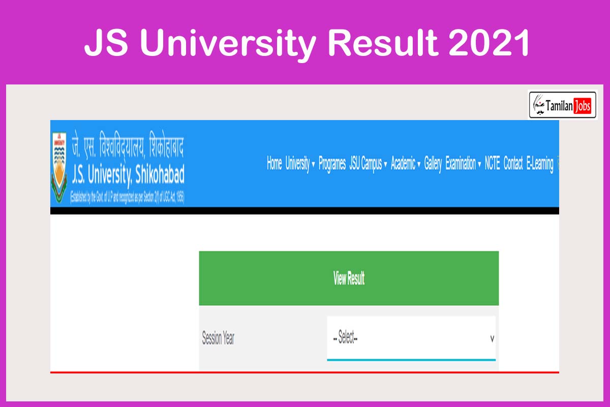 Js University Result 2021