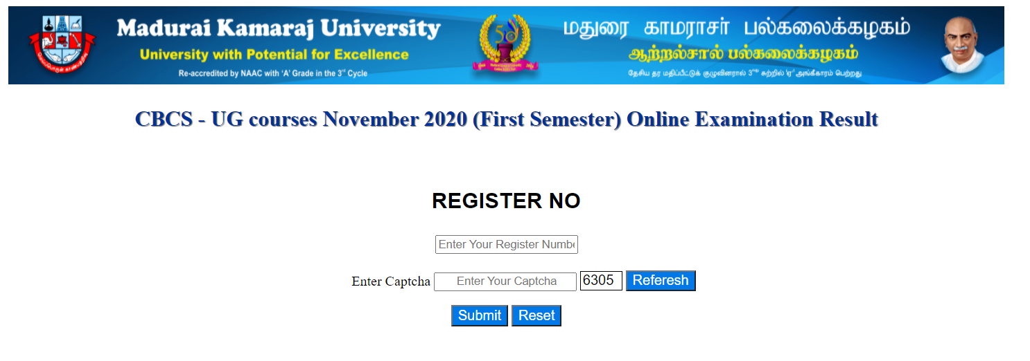 MKU UG Result 2021