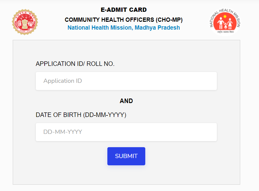 NHM MP CHO Admit Card 2021