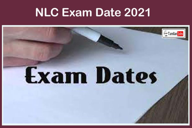 NLC Exam Date 2021