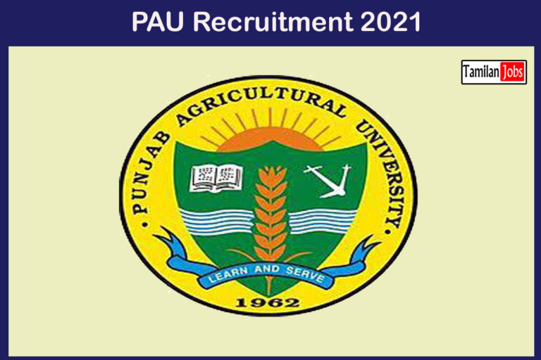 PAU Recruitment 2021