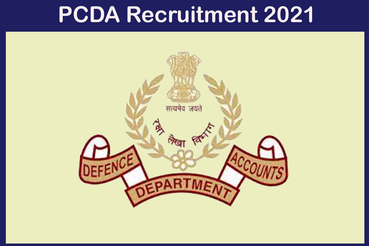 PCDA Recruitment 2021