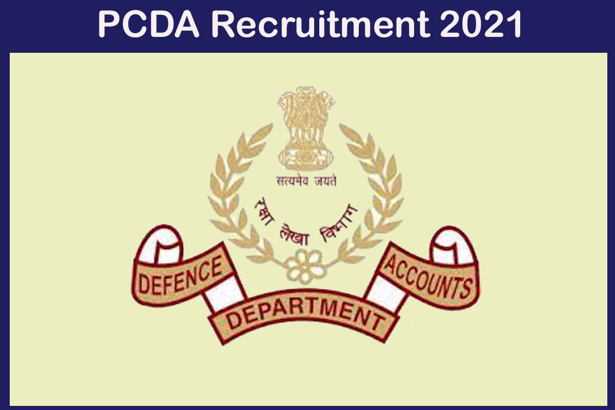 PCDA Recruitment 2021 - Tamilan Jobs PCDA Recruitment 2021