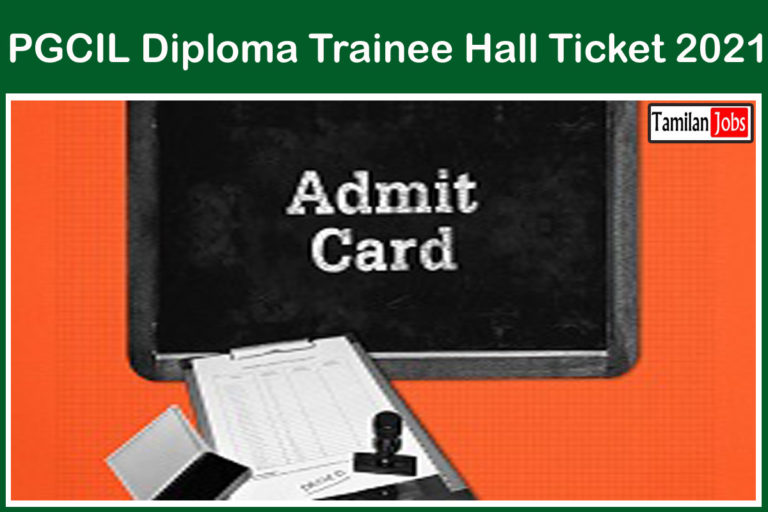 PGCIL Diploma Trainee Hall Ticket 2021