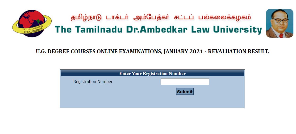 TNDALU UG Revaluation Results 2021