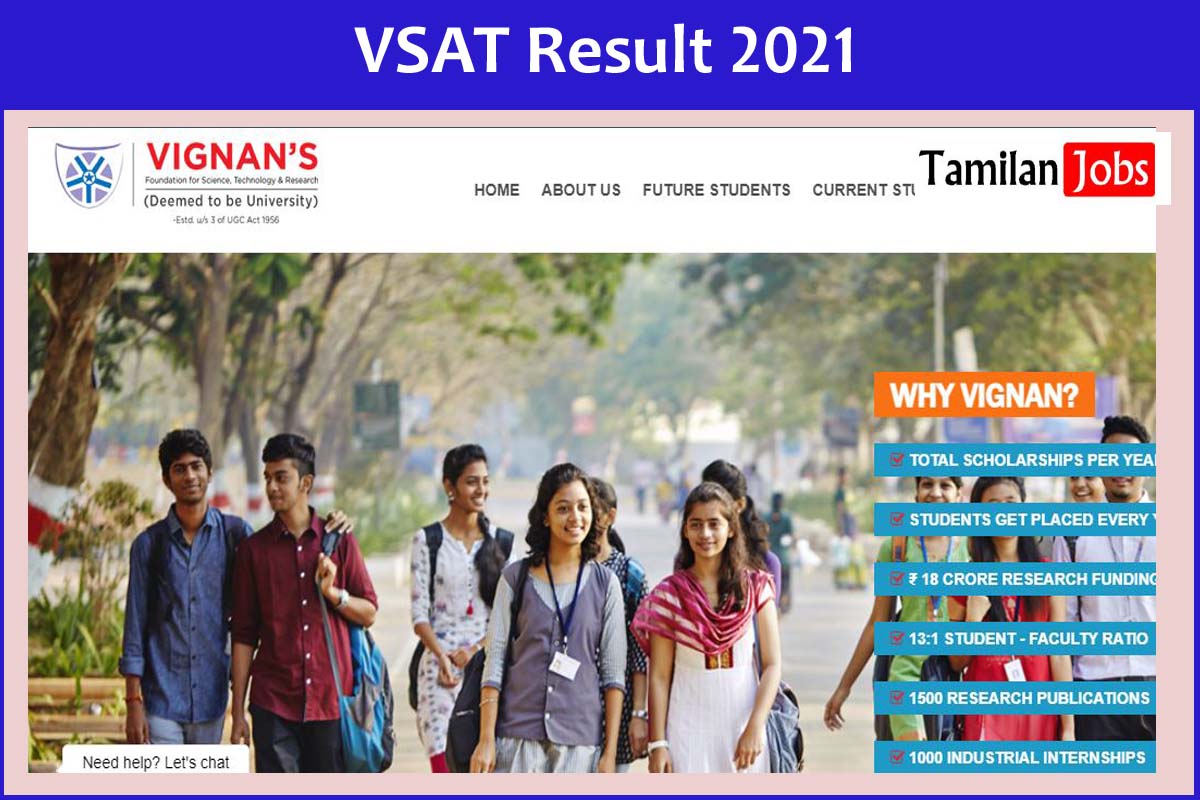 VSAT Result 2021