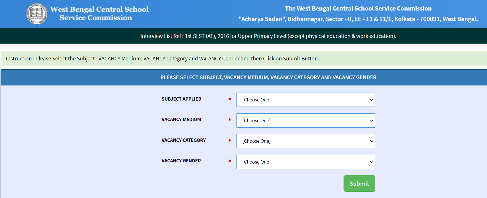 West Bengal Assistant Teacher Result 2021