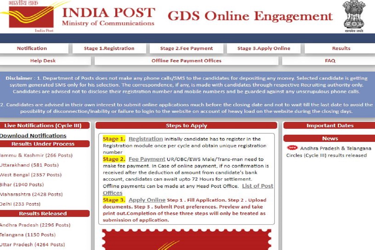 Andhra Pradesh Postal GDS Result 2022Andhra Pradesh Postal GDS Result 2022