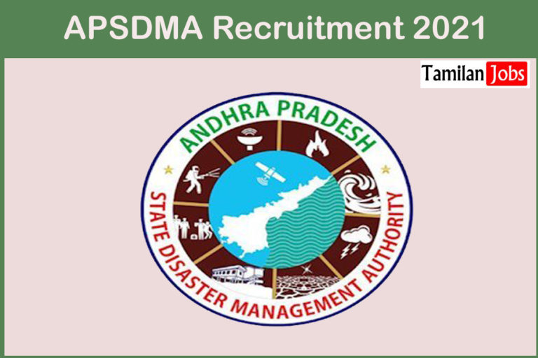 APSDMA Recruitment 2021