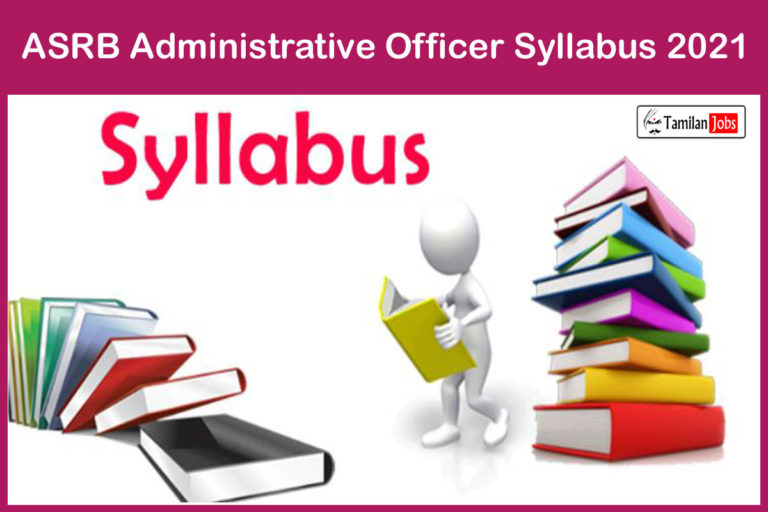 ASRB Administrative Officer Syllabus 2021