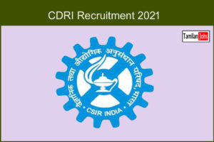 CDRI Recruitment 2021