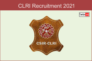 CLRl Recruitment 2021