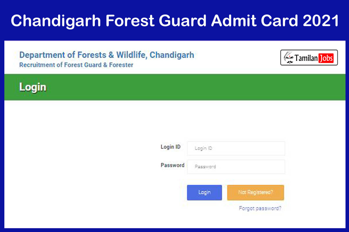 Chandigarh Forest Guard Admit Card 2021