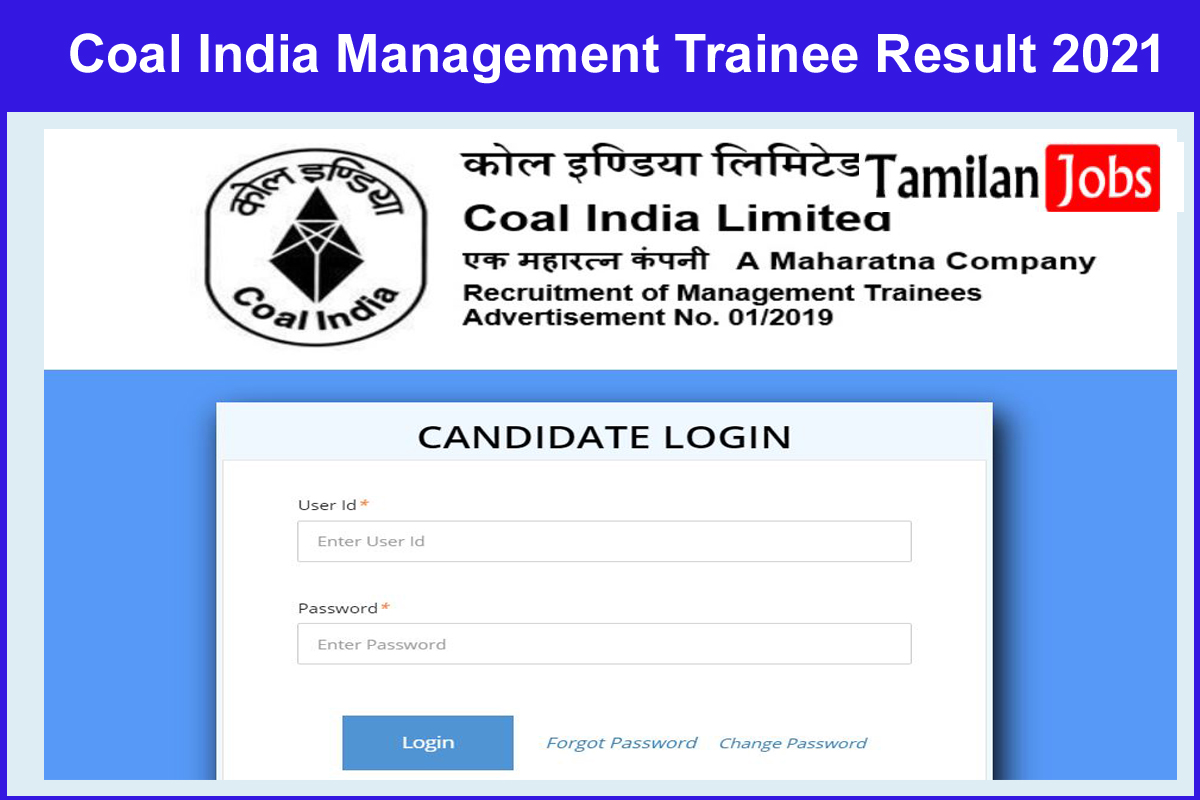 Coal India Management Trainee Result 2021