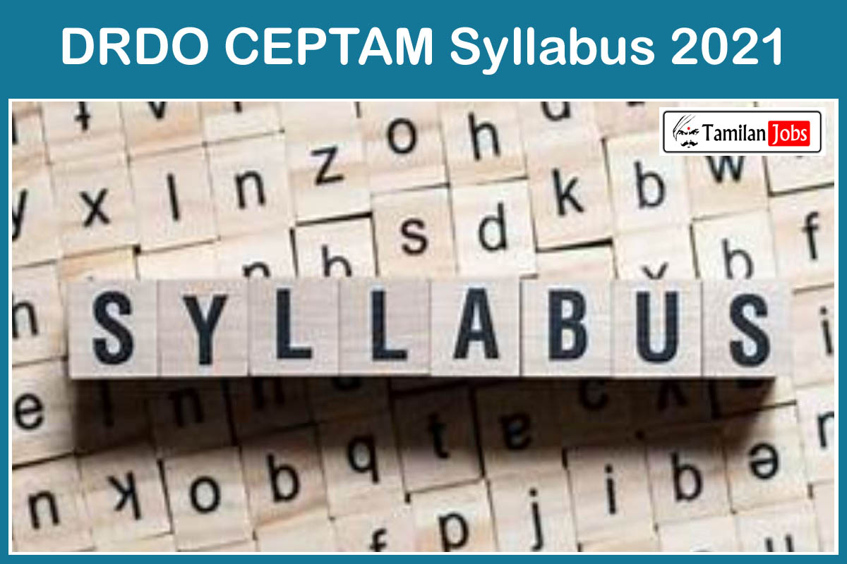 DRDO CEPTAM Syllabus 2021 