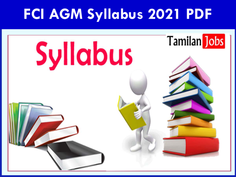 FCI AGM Syllabus 2021 PDF Download