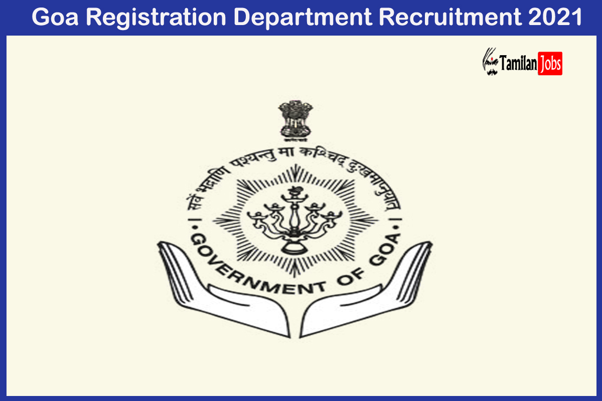 Goa Registration Department Recruitment 2021