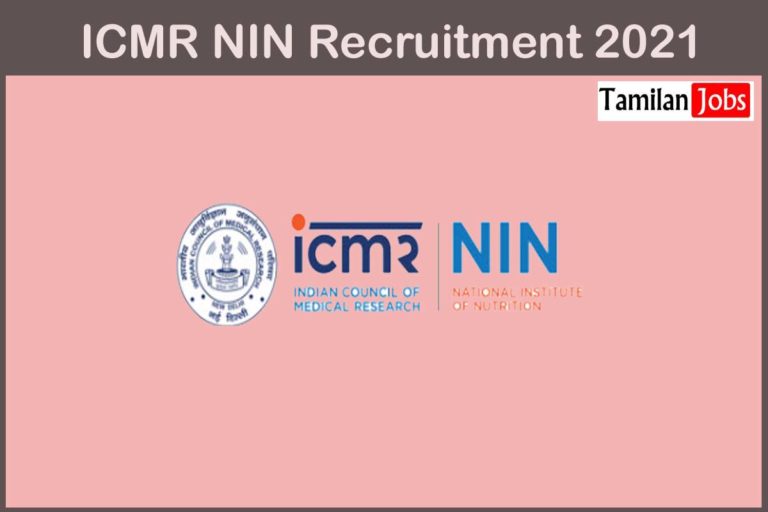 ICMR NIN Recruitment 2021