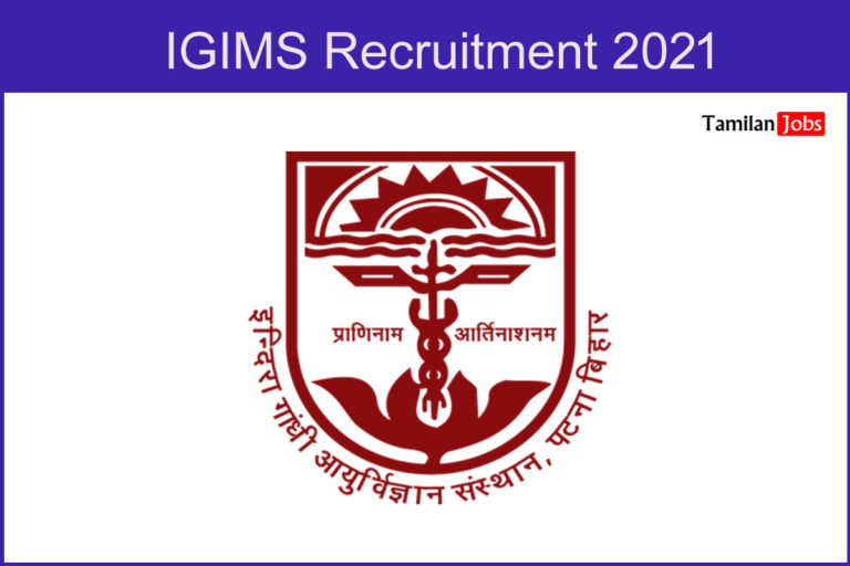 IGIMS Recruitment 2021