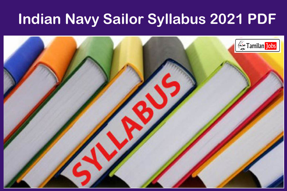 Indian Navy Sailor Syllabus 2021 PDF