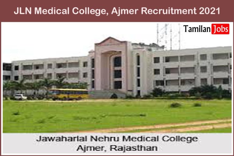 JLN Medical College, Ajmer Recruitment 2021