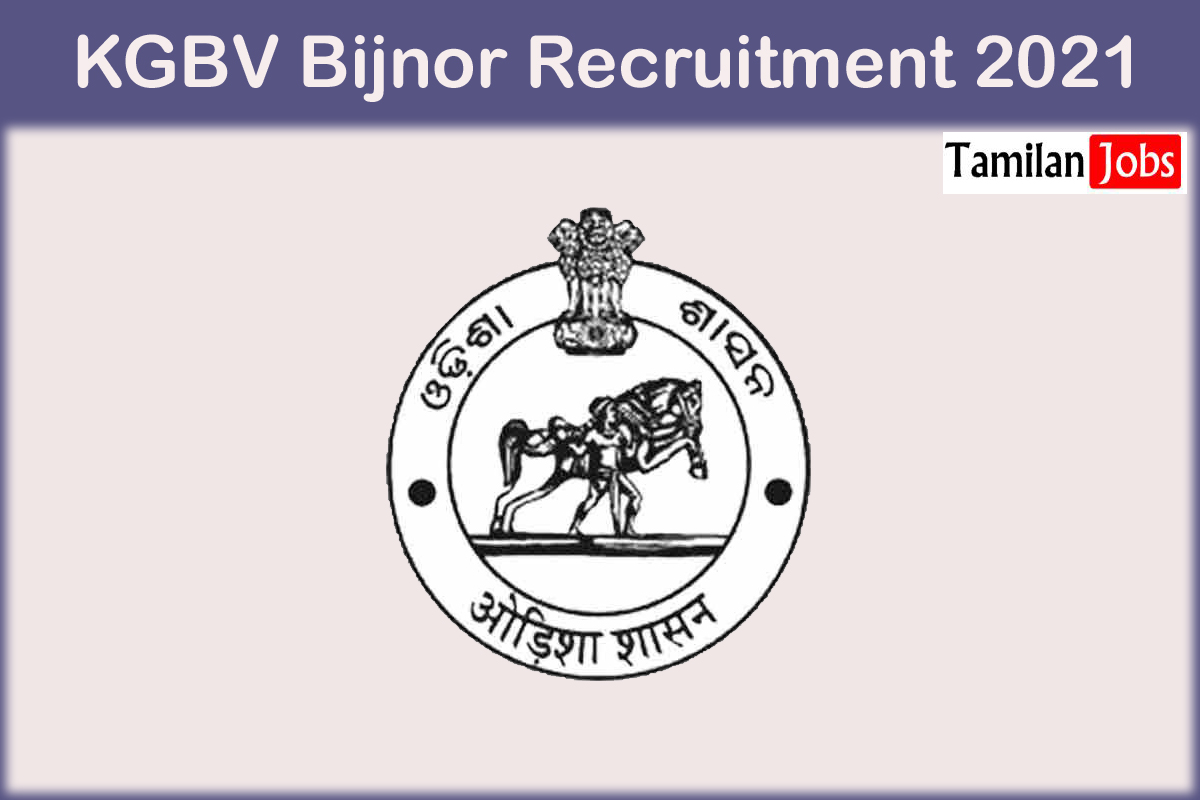 KGBV Bijnor Recruitment 2021