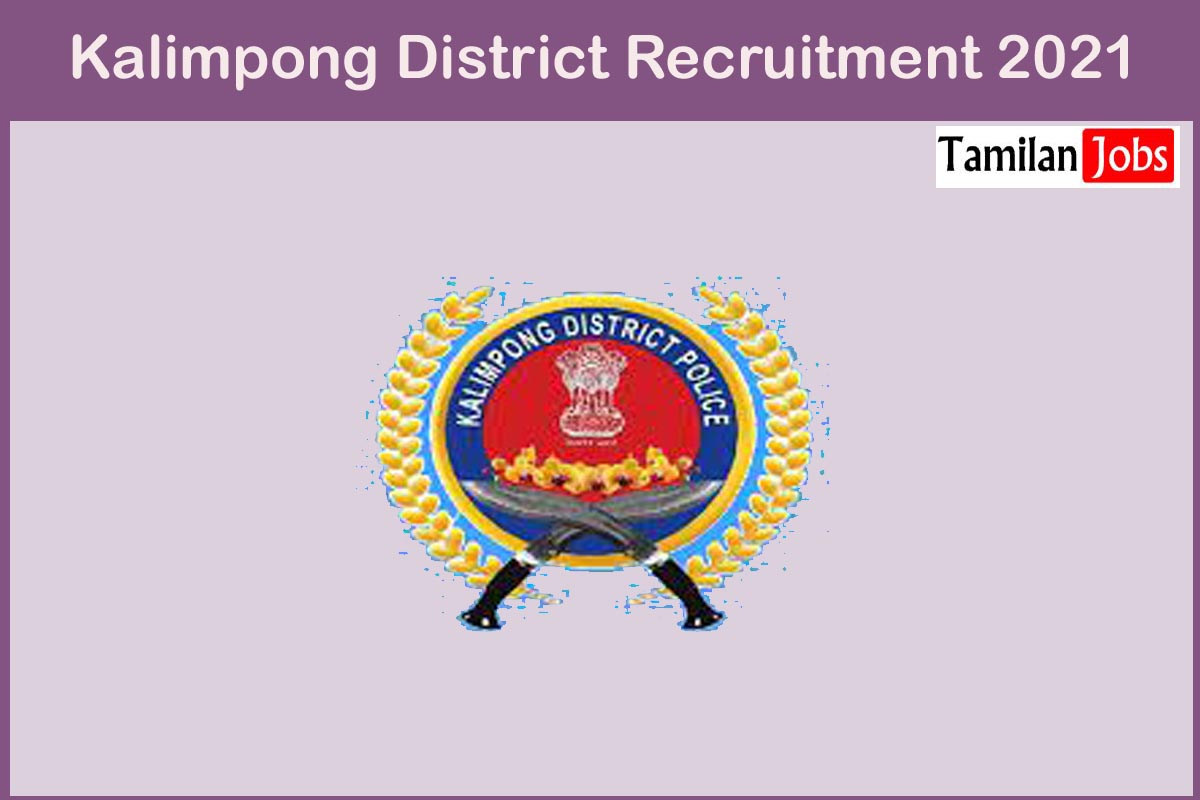 Kalimpong District Recruitment 2021