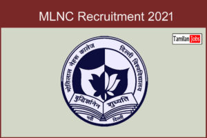 MLNC Recruitment 2021