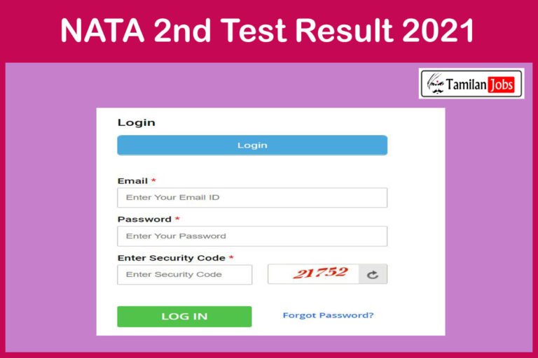 NATA 2nd Test Result 2021