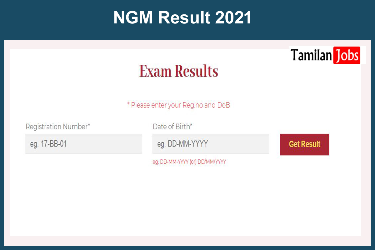 Ngm Result 2021