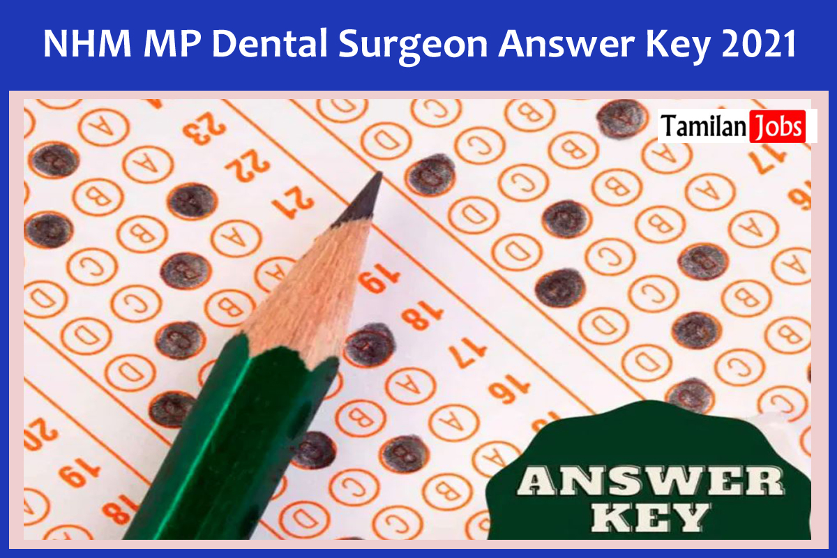 NHM MP Dental Surgeon Answer Key 2021