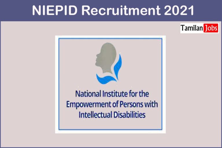 NIEPID Recruitment 2021