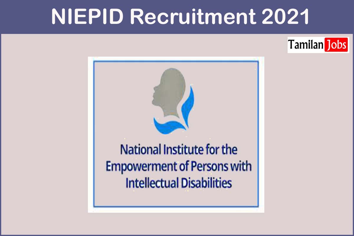 NIEPID Recruitment 2021