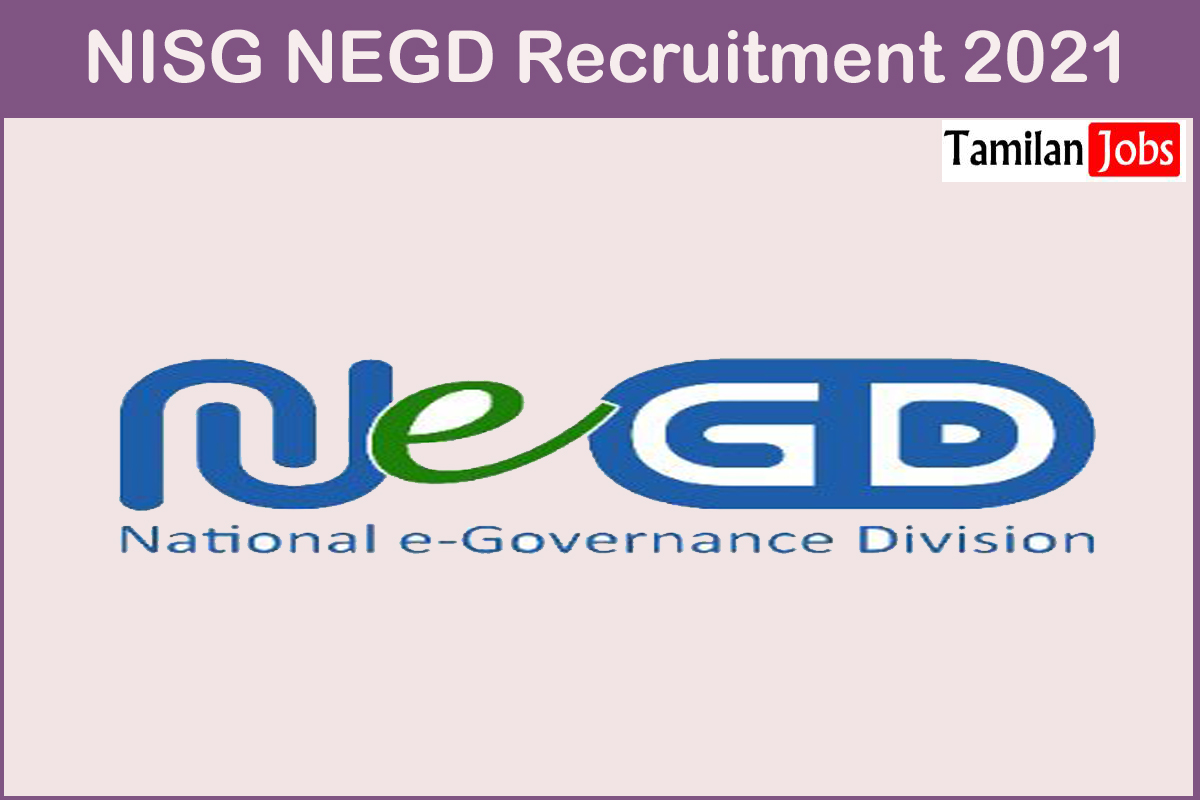 Nisg Negd Recruitment 2021