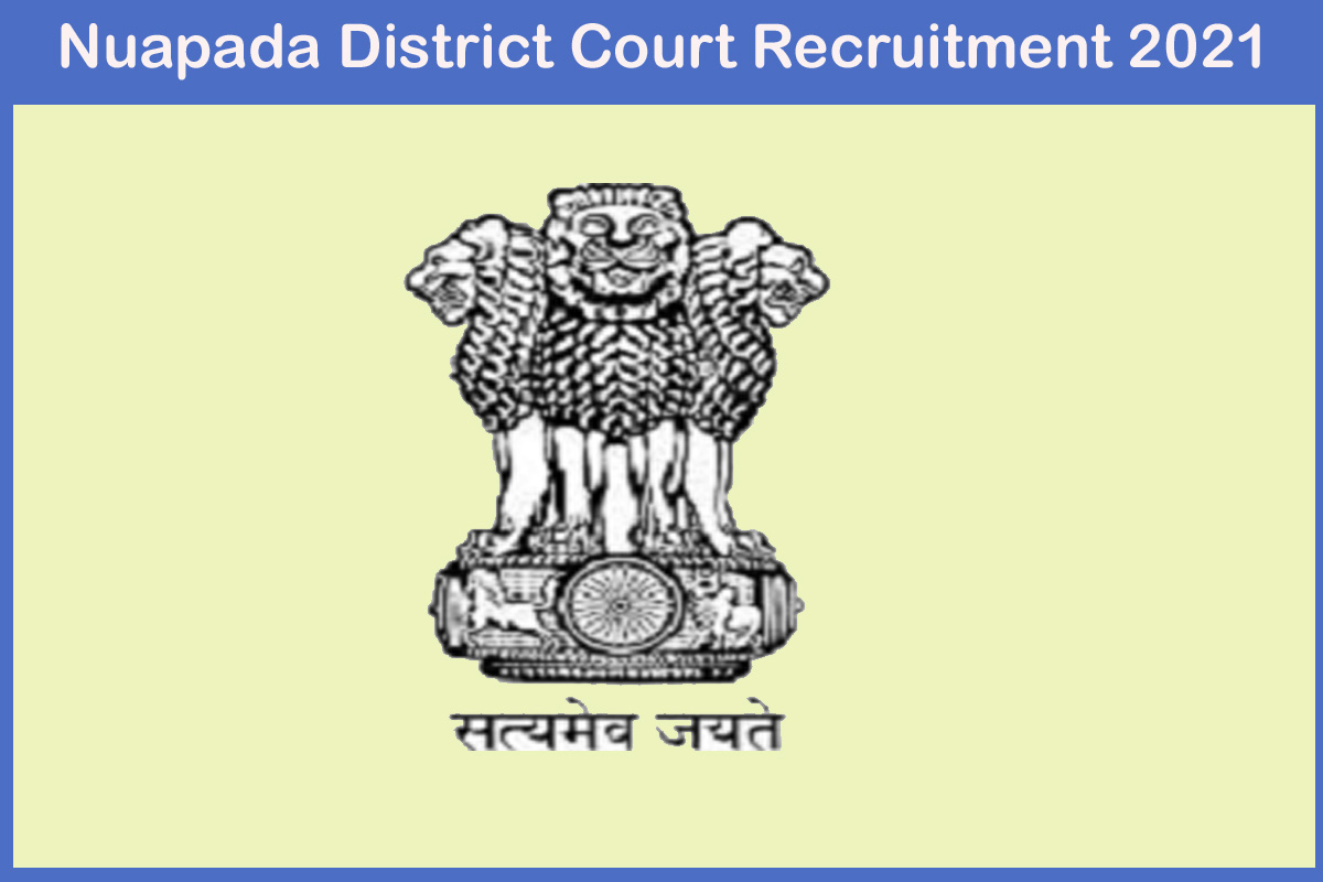 Nuapada District Court Recruitment 2021