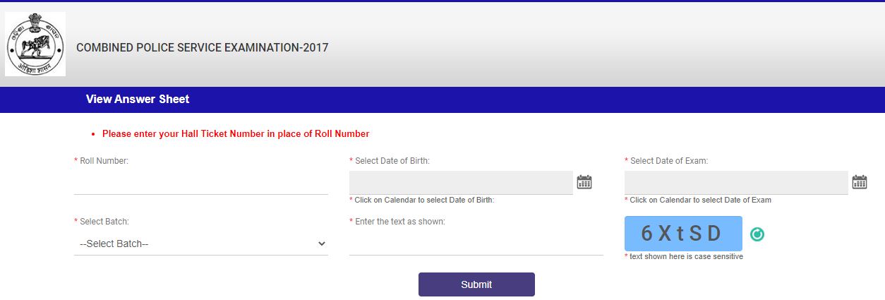 OSSC CPSE Mains Answer Key 2021