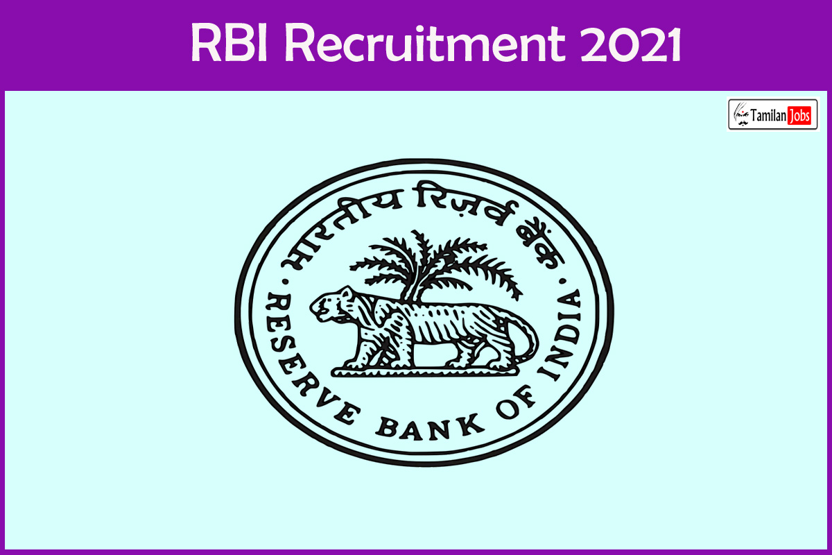 Rbi Recruitment 2021