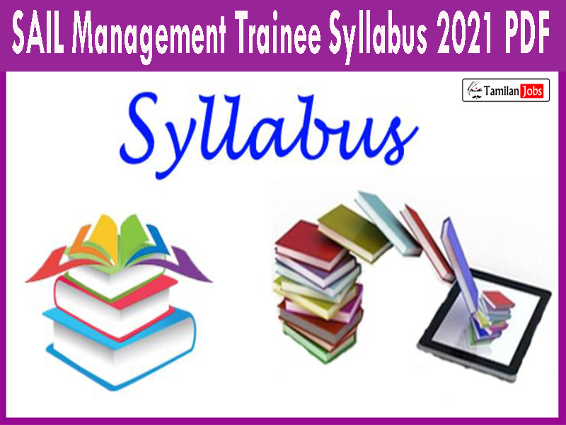 Sail Management Trainee Syllabus 2021 Pdf