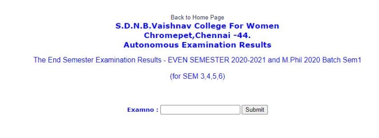 SDNBVC Exam Results 2021