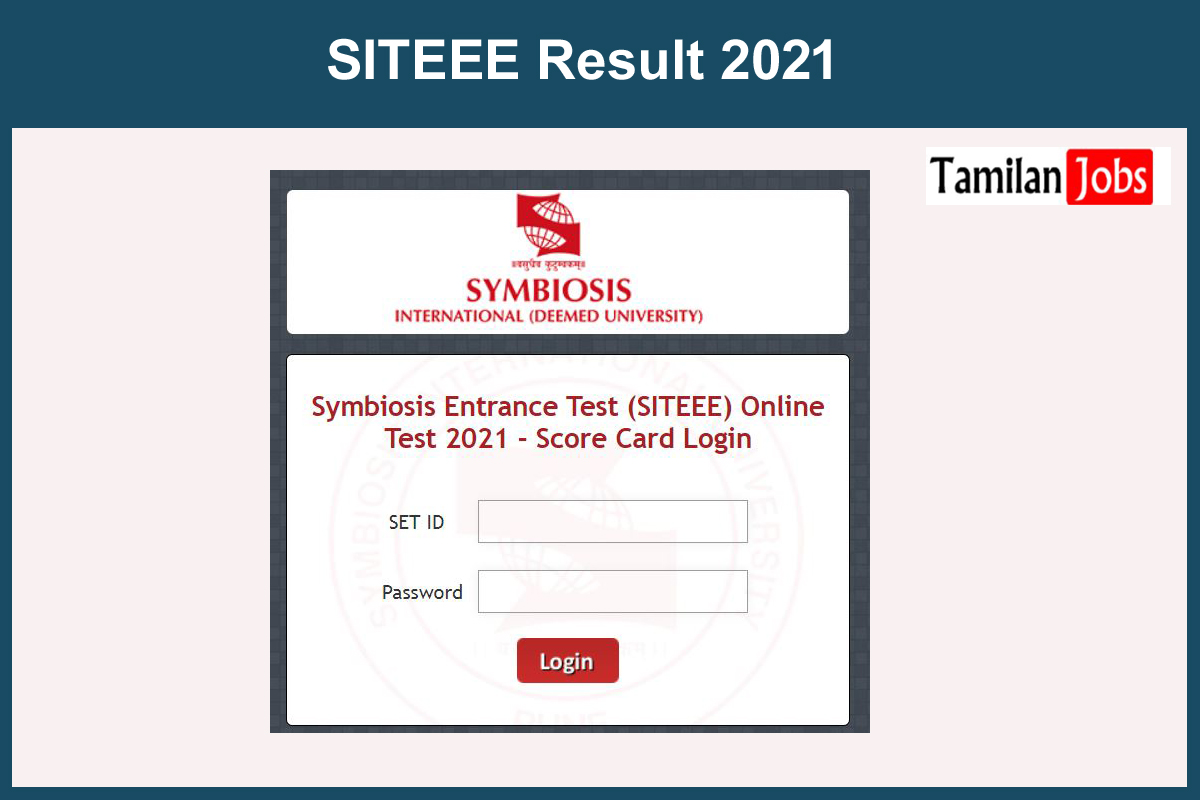 SITEEE Result 2021