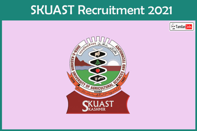 SKUAST Recruitment 2021