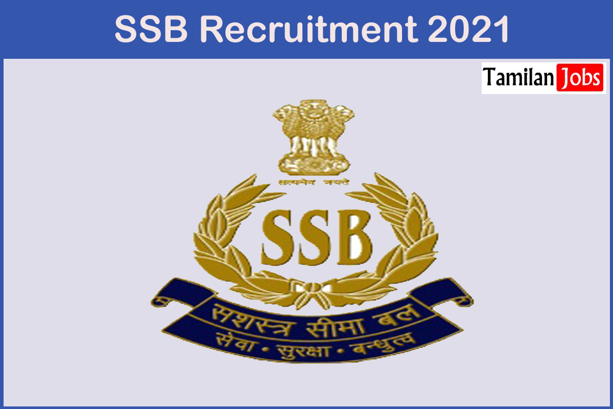 SSB Recruitment 2021