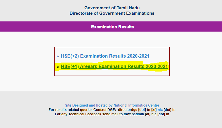 TN 11th Result 2021 Declared!! Check at tnresults.nic.in