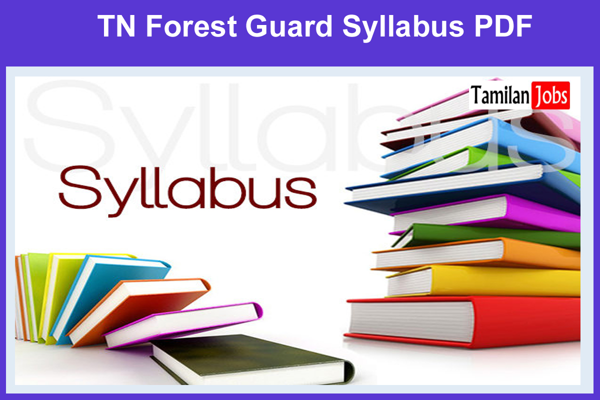 Tn Forest Guard Syllabus Pdf