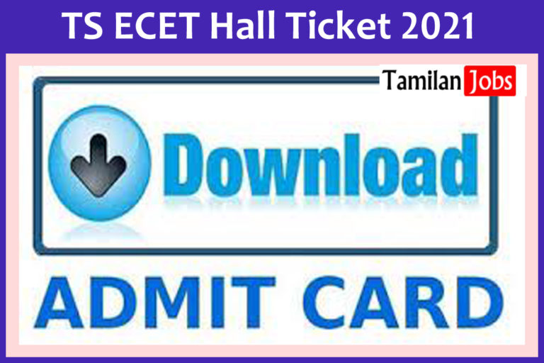 TS ECET Hall Ticket 2021