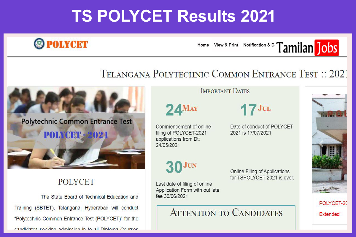 TS POLYCET Results 2021