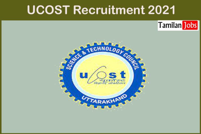 UCOST Recruitment 2021