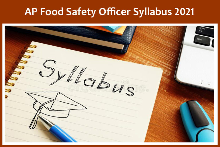 AP Food Safety Officer Syllabus 2021