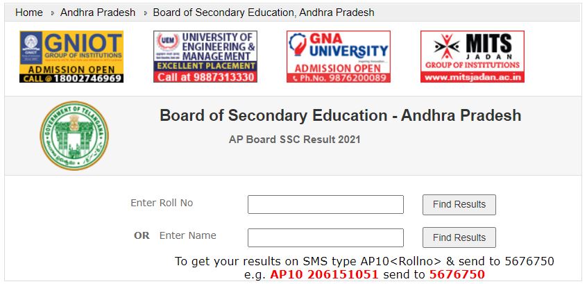 AP SSC Results 2021